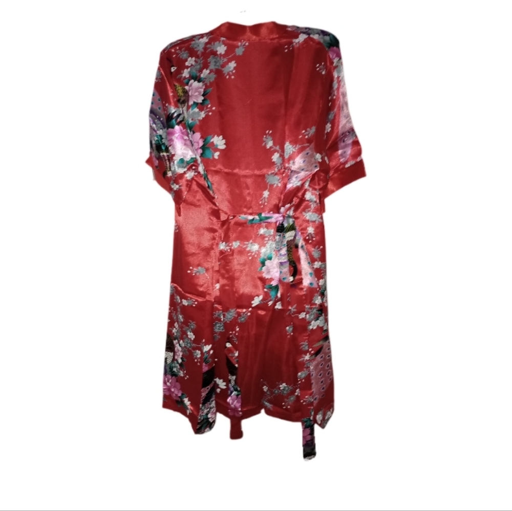 Red chemise and robe set - Picture 6 of 10